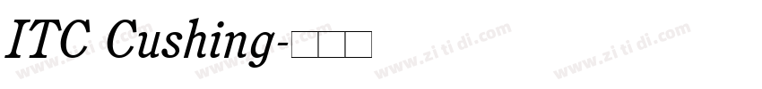 ITC Cushing字体转换